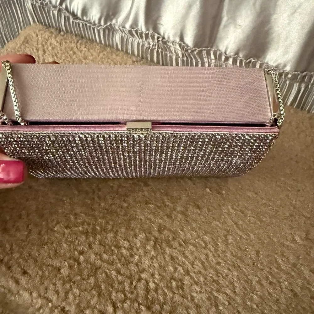 Swarovski Purple and Silver Crystal Clutch - Picture 3 of 16